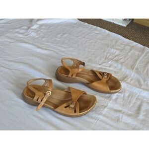 Dansko Slingback Sandals Sz 45 Womens Tan Brown